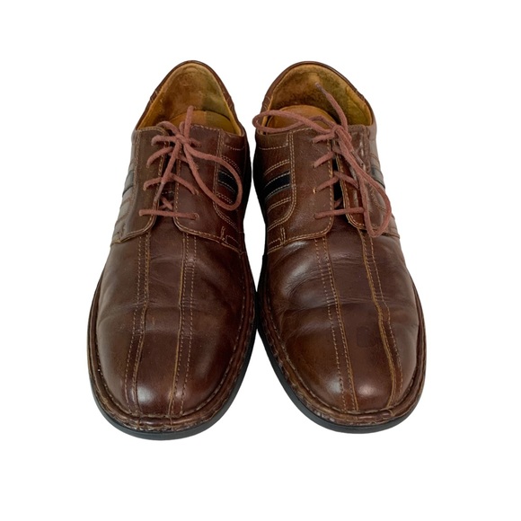 JOSEF SEIBEL Brown & Black Leather Oxfords - Picture 3 of 14